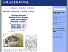 Tablet Screenshot of bestbaitforfishing.com